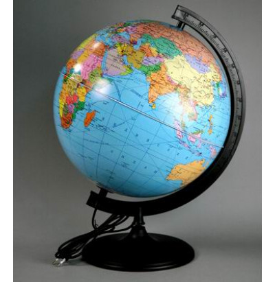Глобус Земли политический. D=320 с подсветкой