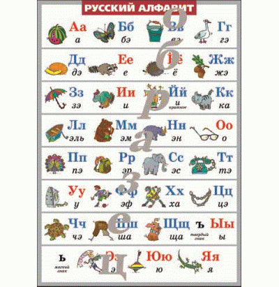 Таблица Русский алфавит 1000*1400 винил